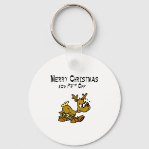 Merry Chrismas Now F*ck Off Keychain