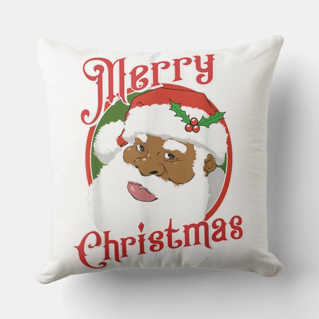 merry chrismas throw pillow (Back)