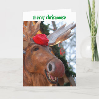Merry Chrismoose Christmas Card