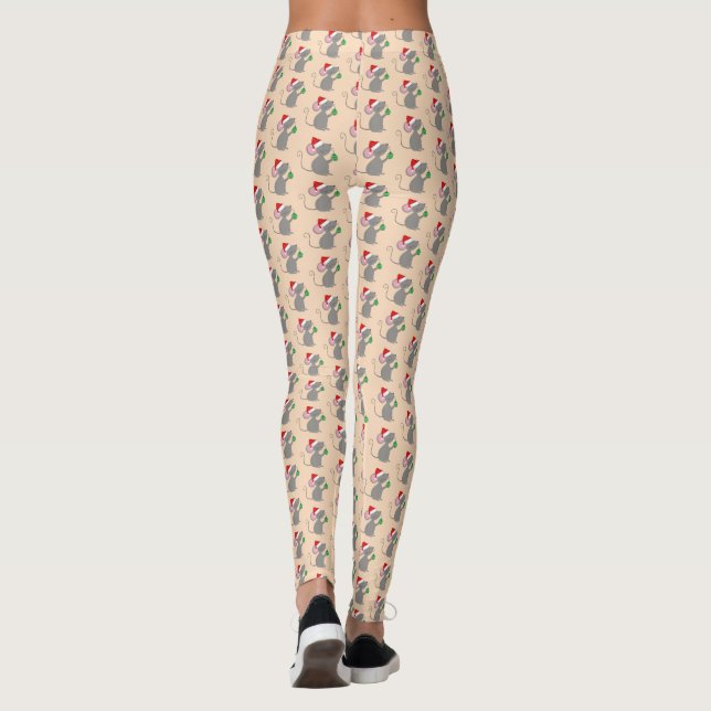 Merry ChrisMouse Leggings (Back)