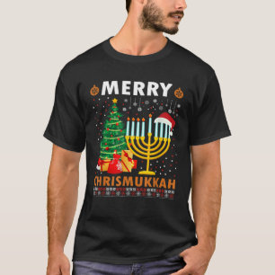 Merry Chrismukkah 2021 Happy Hanukkah Christmas Sa T-Shirt