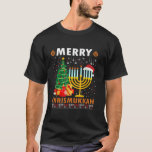 Merry Chrismukkah 2021 Happy Hanukkah Christmas Sa T-Shirt<br><div class="desc">Merry Chrismukkah 2021 Happy Hanukkah Christmas Santa Hat</div>