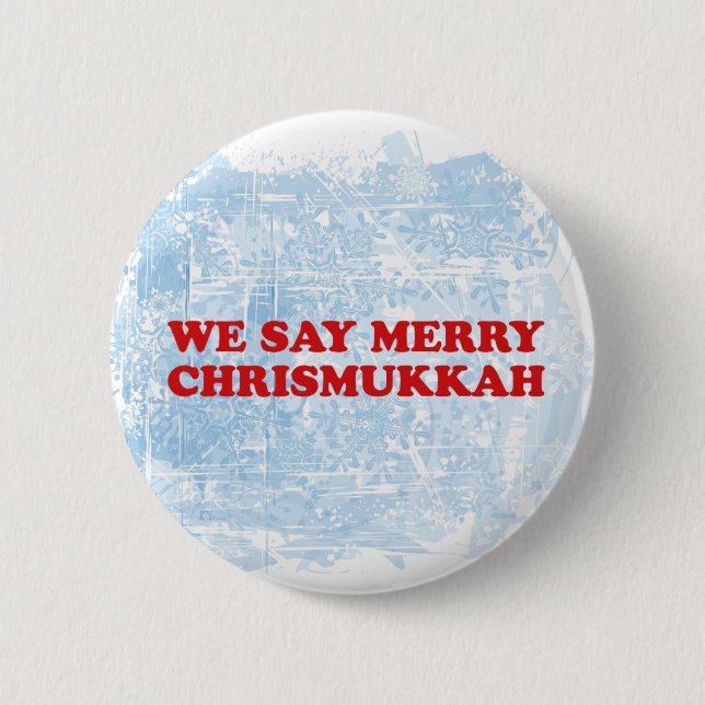 merry chrismukkah 2 inch round button (Front)