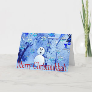 Merry Chrismukkah Carte de voeux de Noël juif