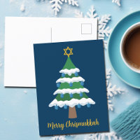 Merry Chrismukkah Cute Hanukkah Christmas Tree