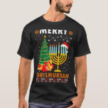 Merry Chrismukkah Hanukkah Jewish Chanukah Hebrew  T-Shirt<br><div class="desc">Merry Chrismukkah Hanukkah Jewish Chanukah Hebrew 1</div>