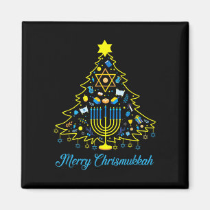 Merry Chrismukkah Happy Christmas Hanukkah Magnet