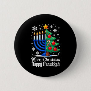 Merry Chrismukkah Happy Christmas Hanukkah Matchin 2 Inch Round Button