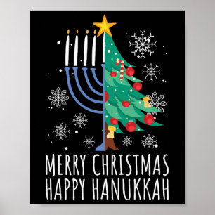 Merry Chrismukkah Happy Christmas Hanukkah  Poster