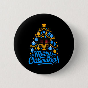 Merry Chrismukkah Holiday Hanukkah Family Matching 2 Inch Round Button