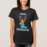 Merry Chrismukkah Jewish Christmas Hanukkah Reinde T-Shirt<br><div class="desc">Merry Chrismukkah Jewish Christmas Hanukkah Reindeer Menorah</div>