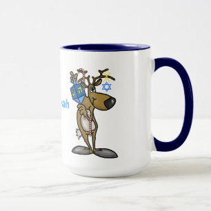Merry Chrismukkah Jewish Reindeer Mug