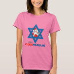 Merry Chrismukkah - T-Shirt<br><div class="desc">Shirtuosity.com: Holiday Humour Tees and Holiday Gifts. Find the Funniest Holiday Gifts including tees, cards, ornaments, plates, coasters, hoodies, stickers, mugs, buttons, magnets, hats, bags and more from: http://www.Shirtuosity.com</div>