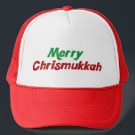 Merry Chrismukkah Trucker Hat<br><div class="desc">Merry Chrismukkah Hanukkah Christmas</div>