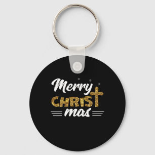 Merry Christ Mas Funny Christmas Family Matching G Keychain