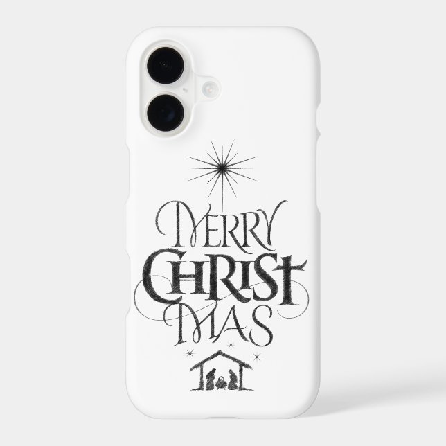 Merry Christ Mas Religious Christmas Calligraphy (Back)