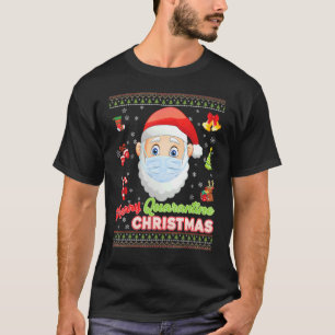 Merry Christ Mask Santa Elf Face Mask Christmas Ug T-Shirt