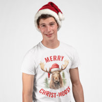 Merry Christ-moose Funny Christmas Moose