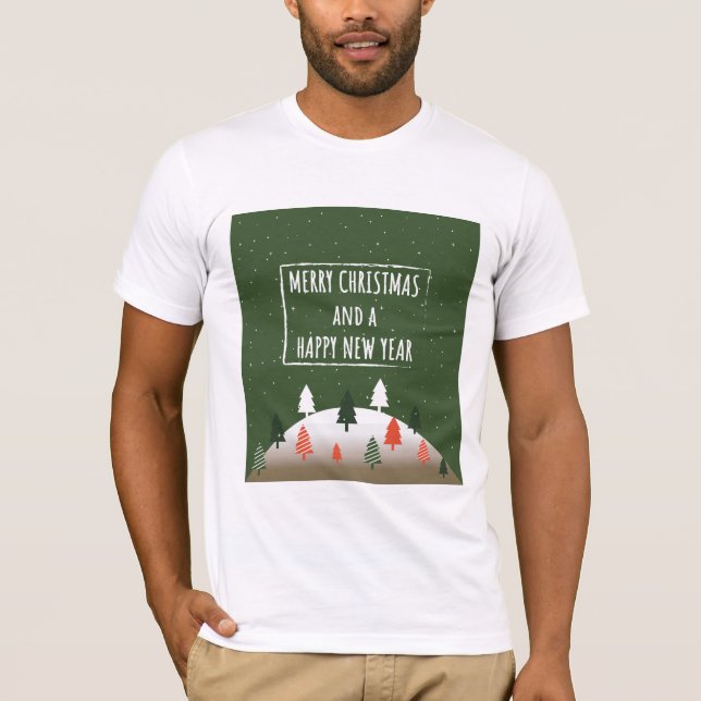 MERRY CHRISTMA Retro Design T-Shirt (Front)