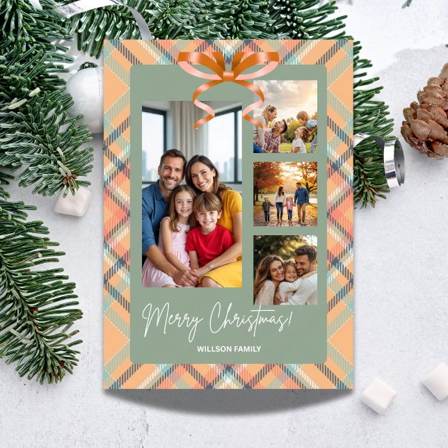 Merry ChristmaFamily Photos Custom Holiday Card (Creator Uploaded)