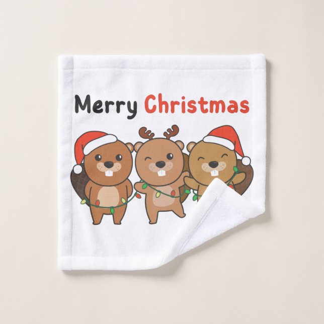 Merry Christmas (Gant de toilette)