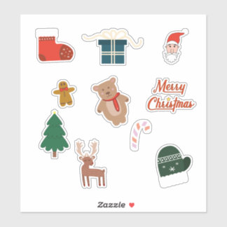 Merry Christmas 10-Set Sticker Pack 