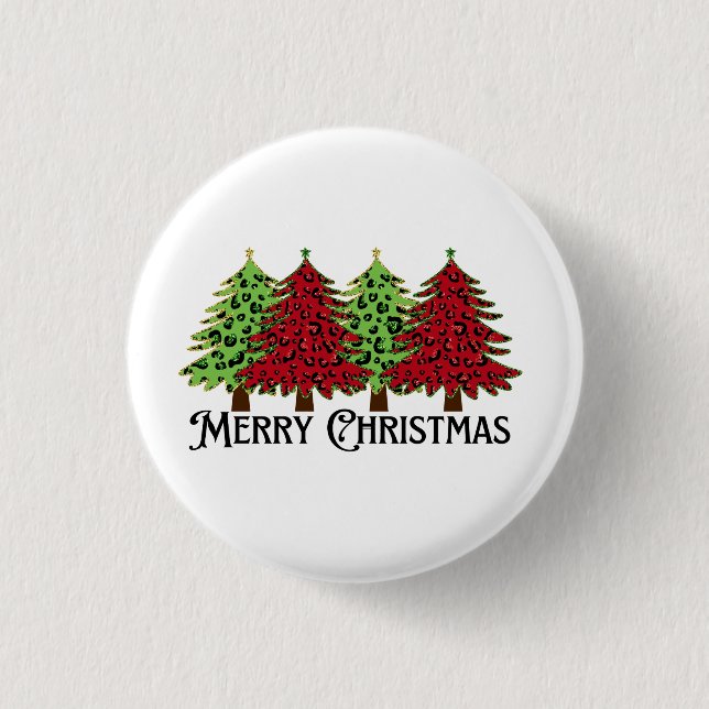 Merry Christmas  1 Inch Round Button (Front)