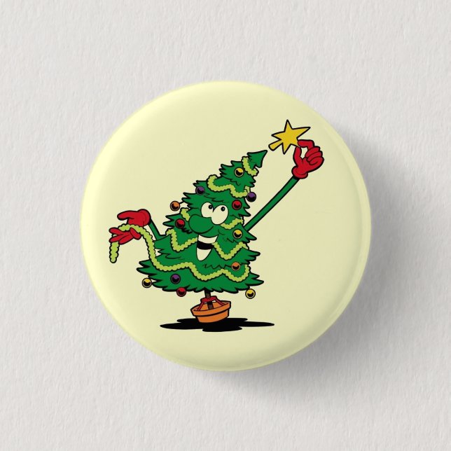 Merry Christmas - 1 Inch Round Button (Front)