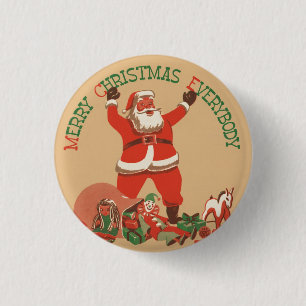 Merry Christmas   1 Inch Round Button