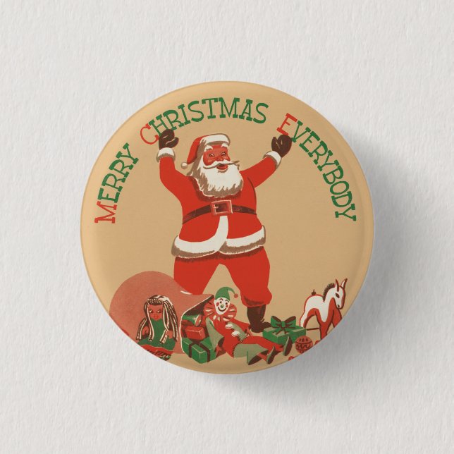 Merry Christmas   1 Inch Round Button (Front)