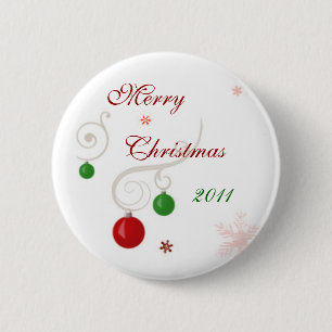 Merry Christmas 2011 2 Inch Round Button