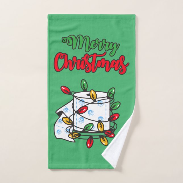 Merry Christmas 2020 - Toilet Paper Edition Bath Towel Set (Hand Towel)