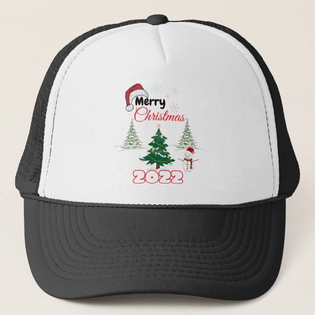 Merry Christmas 2022 Trucker Hat (Front)