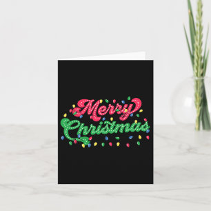 Merry Christmas 2024 Family Matching Christmas Lig Card