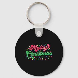 Merry Christmas 2024 Family Matching Christmas Lig Keychain