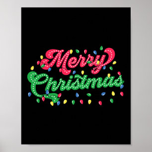 Merry Christmas 2024 Family Matching Christmas Lig Poster