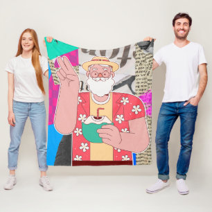 Merry Christmas 2024 Fleece Blanket