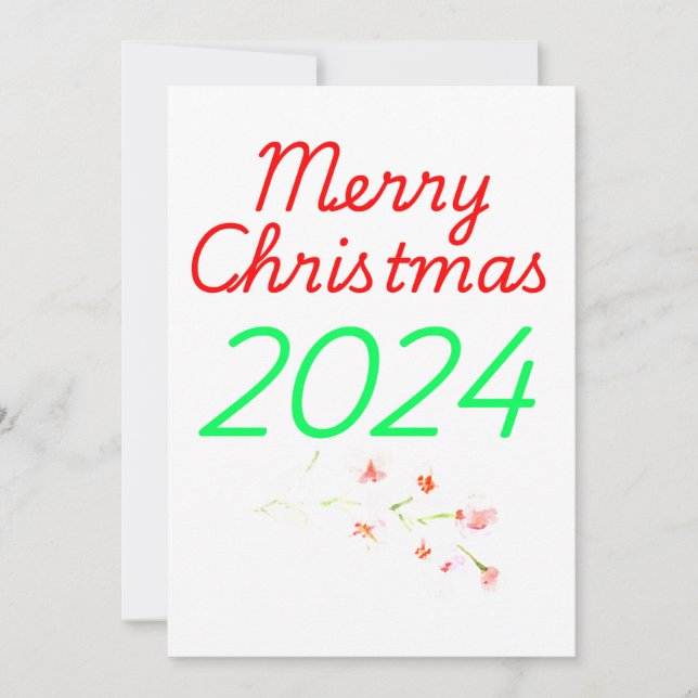 Merry Christmas 2024 Invitation (Front)