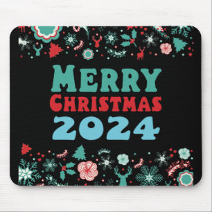 Merry Christmas 2024 Mouse Pad