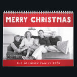 Merry Christmas 2025 Family Calendar<br><div class="desc">Merry Christmas 2025 family calendar will make perfect Christmas gift, simply add photos to this template or hit the Customize it! button. You'll find Add image and Add text buttons on the right. You can change text (words), font and colour of text. You can choose the style of your calendar...</div>