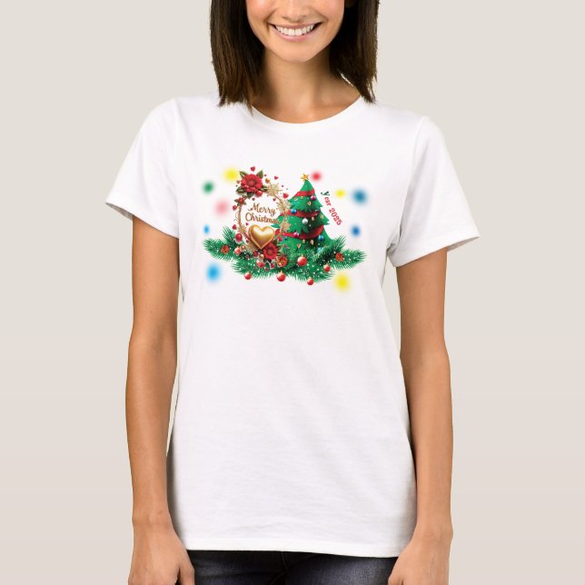 Merry Christmas 2025 Women Shirt (Front)