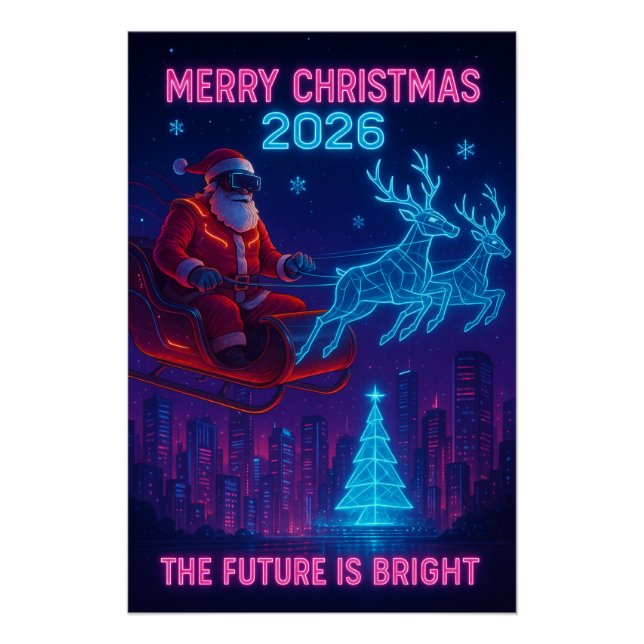 Merry Christmas 2026 – The Future Poster (Front)