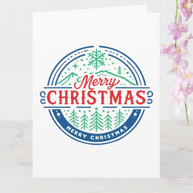Merry Christmas 2 Card (Orchid)