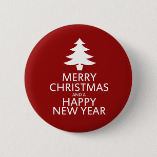 Merry Christmas 2 Inch Round Button