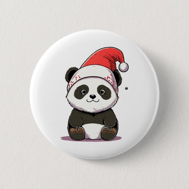 merry christmas 2 inch round button (Front)