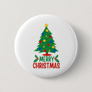 Merry Christmas 2 Inch Round Button