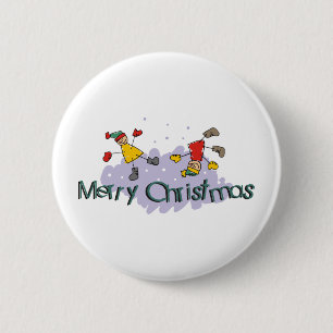 Merry Christmas 2 Inch Round Button