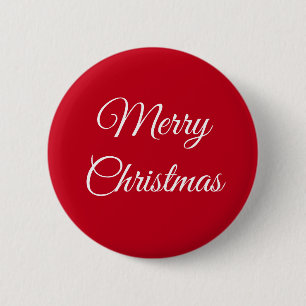 Merry Christmas 2 Inch Round Button