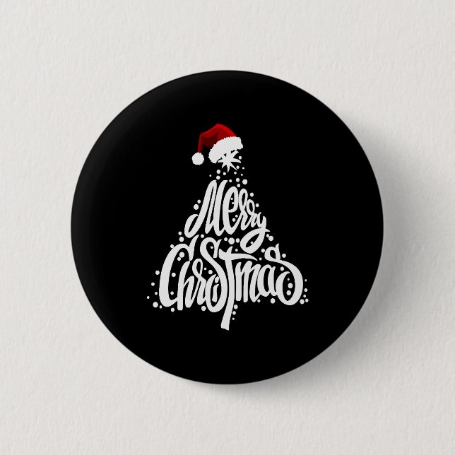 Merry Christmas                              2 Inch Round Button (Front)