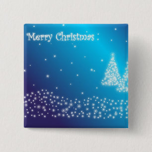 Merry Christmas 2 Inch Square Button